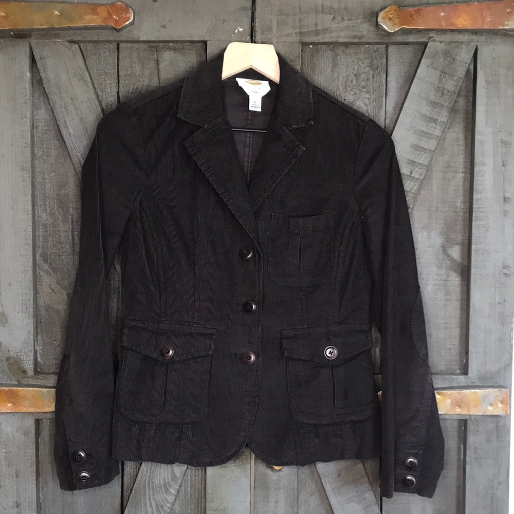 Talbots Petites Brown Corduroy Blazer